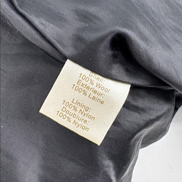 Vintage Y2K Carson Womens Black Boiled Wool Embroidered Dresscoat Size M - Picture 13 of 16